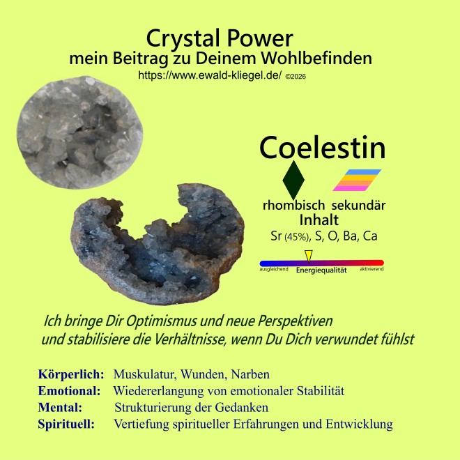 Crystal healing special - Coelestin