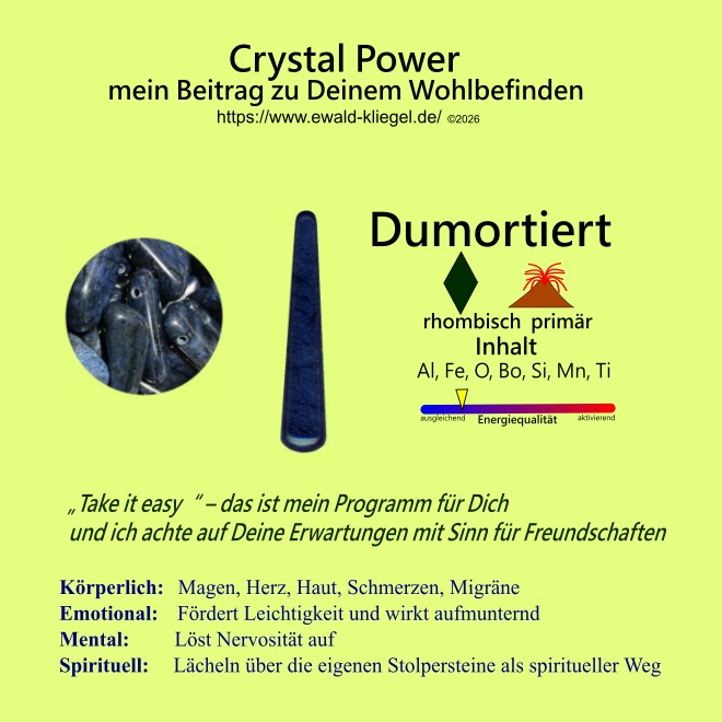 Crystal healing special - Dumortierit