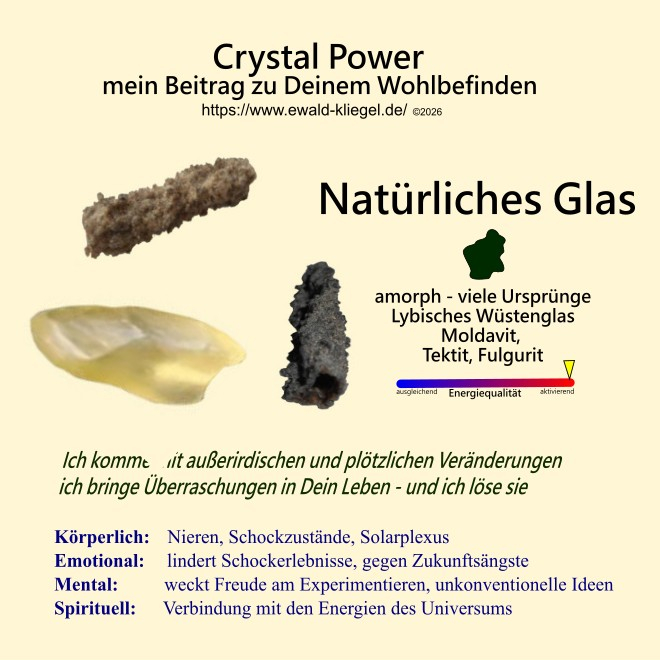Crystal healing special - Naturglas