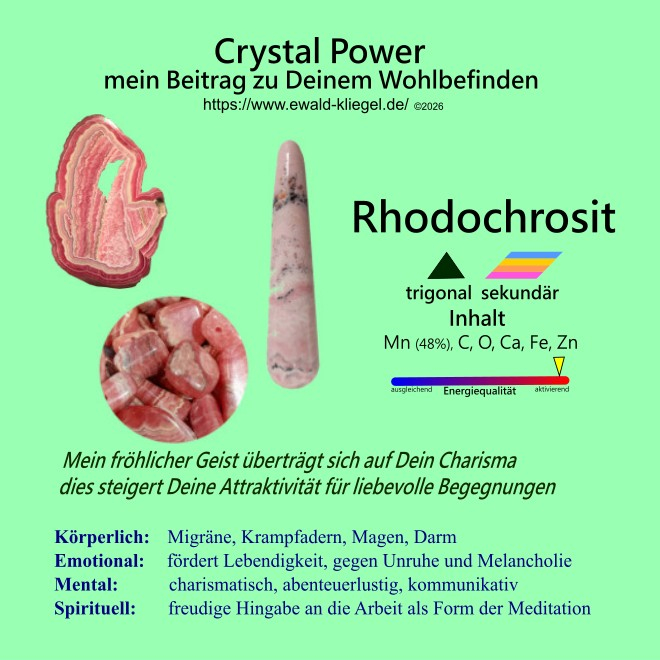 Crystal healing special - Rhodochrosit